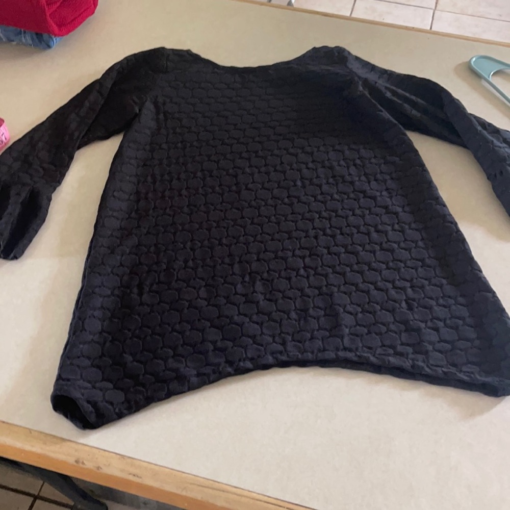 Custom Made Girls 8-10 Black Blouse